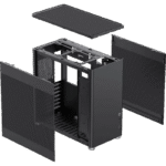 Carcasă PC Gamemax MeshBox, Desktop, Fără PSU, Negru - imagine 8