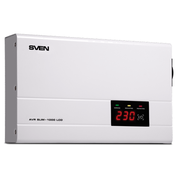 Stabilizator de Tensiune SVEN SLIM AVR-1000 LCD, 1000VA