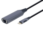 Adaptor USB Cablexpert A-USB3C-LAN-01, USB Type-C (M) - , 0,15m, Gri