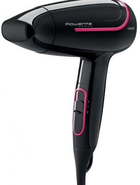 Uscător de păr compact Rowenta Nomad CV3323F0, 1600 W, Negru
