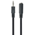 Cablu audio Cablexpert CCA-423, 3.5mm 3-pin (F) - 3.5mm 3-pin (M), 1,5m, Negru