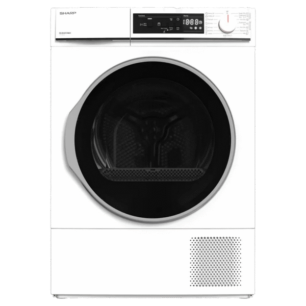 Uscător de rufe Sharp KDNHA8S7GW21EE, 8kg, Alb