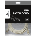 Patch cord Cablexpert PP22-7.5M, Cat5e FTP, 7,5m, Gri - imagine 4