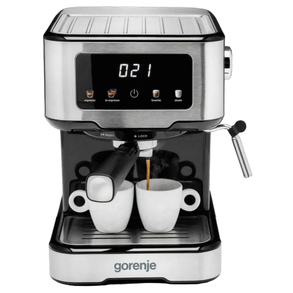 Cafetiera manuala Gorenje ESCM15CD, 1100W, Oțel inoxidabil