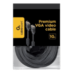 Cablu Video Cablexpert CC-PPVGA-10M-B, VGA D-Sub (M) - VGA D-Sub (M), 10m, Negru - Image 2