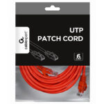Patch cord Cablexpert PP6U-5M/R, Cat6 UTP, 5m, Roșu - Image 5