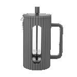Cafetiera French Press RESTO 90535, 1L, Gri inchis