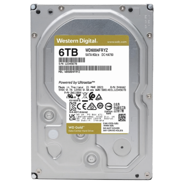 Unitate HDD Western Digital WD Gold, 3.5", 6 TB <WD6004FRYZ>