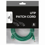Patch cord Cablexpert PP6U-5M/G, Cat6 UTP, 5m, Verde - Image 5