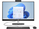 Computer All-in-One HP 7X9W4EA, 27", Intel Core i5-1335U, 16GB/512GB, FreeDOS, Negru