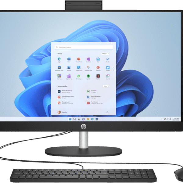 Computer All-in-One HP 7X9W4EA, 27", Intel Core i5-1335U, 16GB/512GB, FreeDOS, Negru