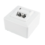 Priză pentru montare pe perete Cablexpert MVS-2S6-01, Alb - Image 3