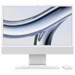 Computer All-in-One Apple iMac A2874, 24", M3 with 8-core CPU and 8-core GPU, 16GB/512GB, macOS Sonoma, Argintiu