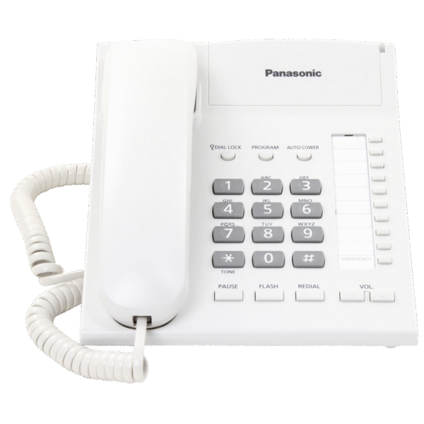Telefon cu fir Panasonic KX-TS2382, Alb