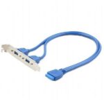 Cable, Dual USB 3.0 receptacle on bracket, CC-USB3-RECEPTACLE - Image 5