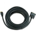 Cablu Video Cablexpert CC-HDMI-DVI-7.5MC, HDMI (M) - DVI-I (M), 7,5m, Negru - imagine 2