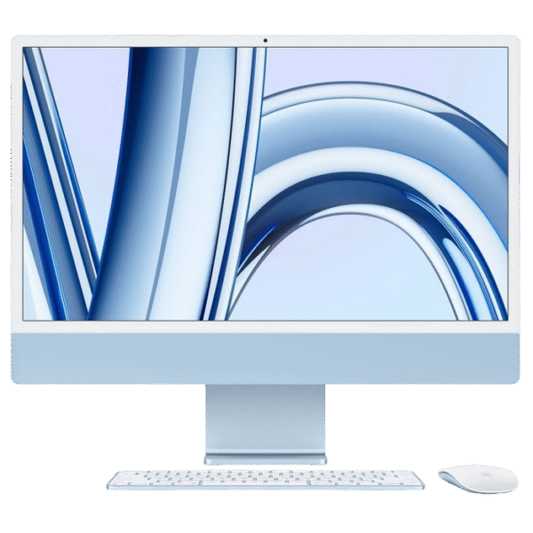 Computer All-in-One Apple iMac A2874, 24", M3 with 8-core CPU and 8-core GPU, 16GB/512GB, macOS Sonoma, Albastru