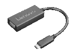 Adaptor USB Lenovo USB-C to VGA, Negru