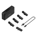 Microfon portabil pentru înregistrare vocală Boya BY-V4 + 4VU, Fără fir, Negru - imagine 7
