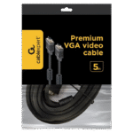 Cablu Video Cablexpert CC-PPVGA-5M-B, VGA D-Sub (M) - VGA D-Sub (M), 5m, Negru - Image 2