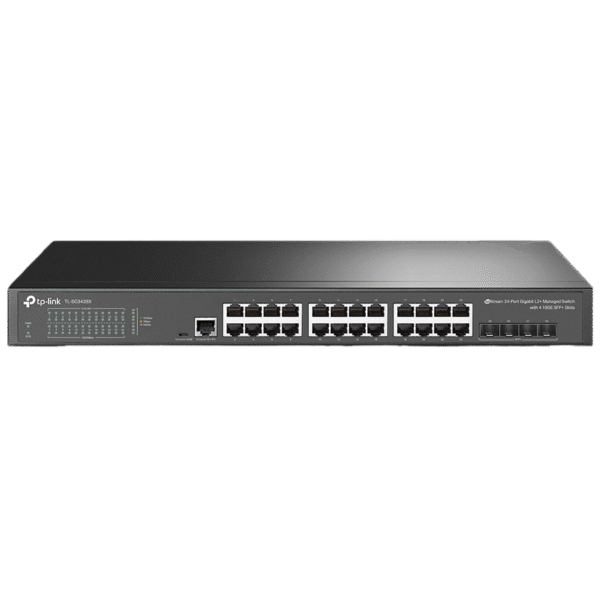 Switch de rețea TP-LINK TL-SG3428X, 24x 10/100/1000 Mbps
