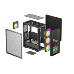 Carcasă PC Deepcool MATREXX 55 MESH V4, Midi-Tower, Fără PSU, Negru - imagine 4