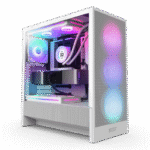 Carcasă PC NZXT H5 Flow RGB, Midi-Tower, Fără PSU, Alb