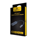 Adaptor USB Cablexpert A-USB3C-LAN-01, USB Type-C (M) - , 0,15m, Gri - imagine 2