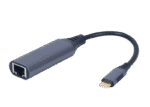Adaptor USB Cablexpert A-USB3C-LAN-01, USB Type-C (M) - , 0,15m, Gri - imagine 3