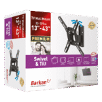 Suport TV de perete  BARKAN 2200, Negru - Image 9