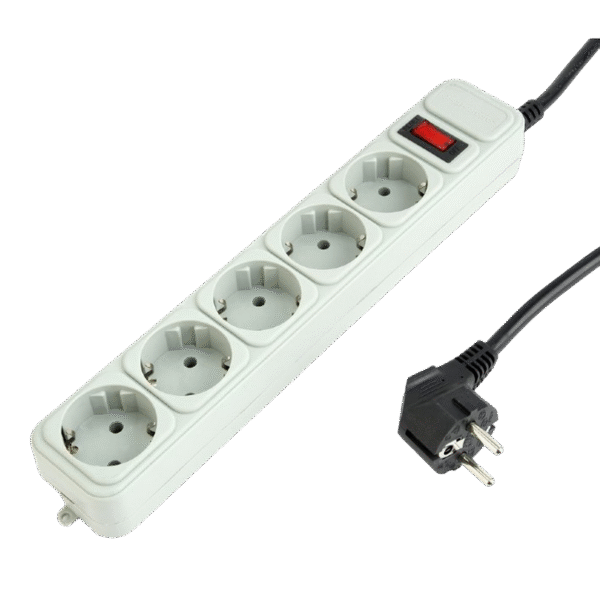 Prelungitor electric Gembird GMB SPG3-B-10C, 5 Prize, 3 m, Alb