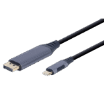Cablu Video Cablexpert CC-USB3C-DPF-01-6, USB Type-C (M) - DisplayPort (F), 1,8m, Gri