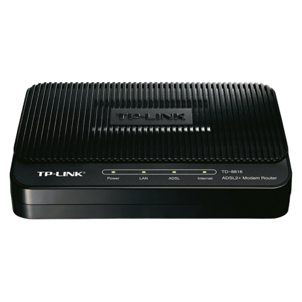 Modem ADSL TP-LINK TD-8816, ADSL/ADSL2/ADSL2 + până la 24 Mbps, Negru