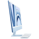 Computer All-in-One Apple iMac A2874, 24", M3 with 8-core CPU and 8-core GPU, 16GB/512GB, macOS Sonoma, Albastru - imagine 3