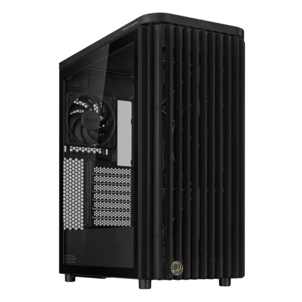 Carcasă PC ASUS ProArt PA401 Wood TG, Midi-Tower, Fără PSU, Negru