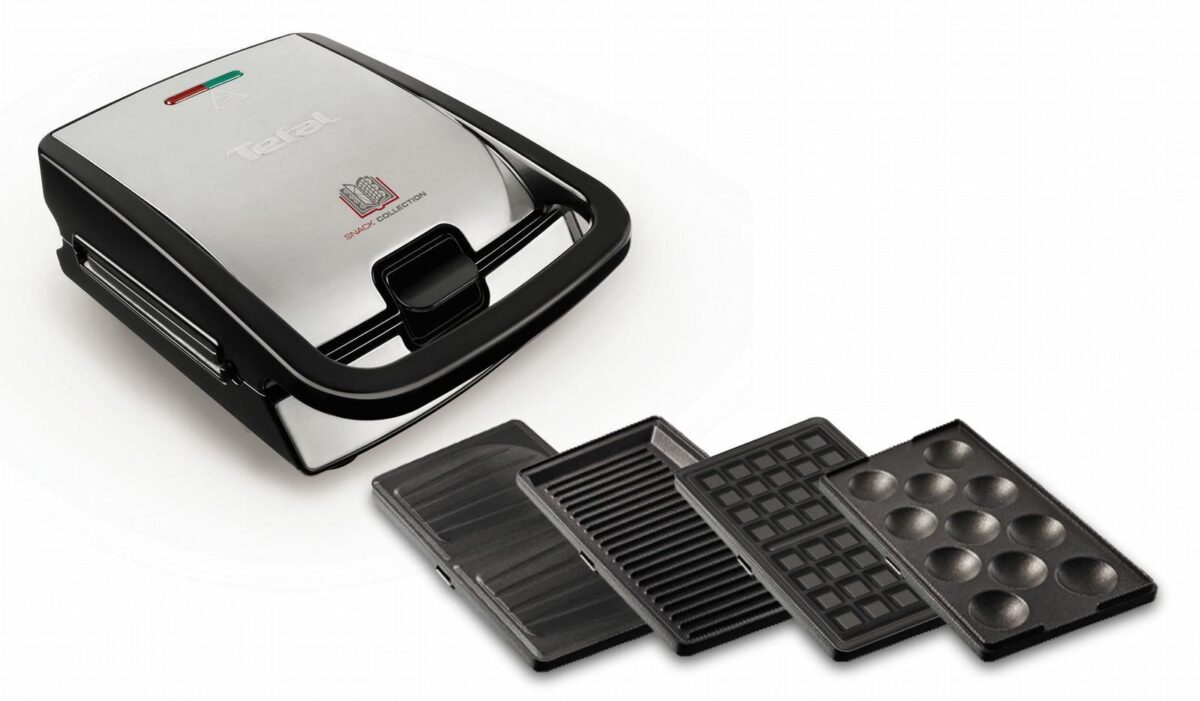 Aparat pentru sandwich multifunctional Tefal SW854D16, Negru / Argintiu - imagine 2