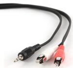 Audio Adaptor Cablexpert CCA-458/0.2, 3.5mm 3-pin (M) - 2x RCA (M), 0,2m, Negru - Image 5