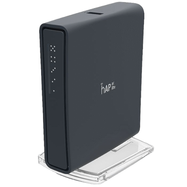 Router fără fir MikroTik hAP AC Lite Tower, Negru