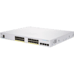 24-port Gigabit Full PoE Smart Switch Cisco CBS250-24FP-4G, 4 x 1G SFP