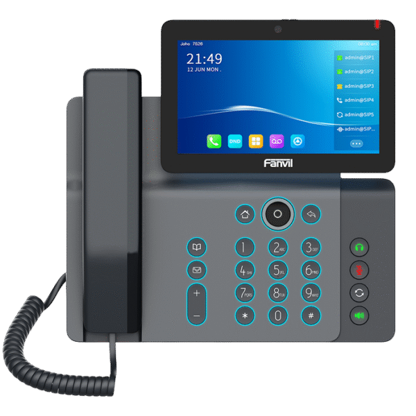 Fanvil V67 Black, Flagship Smart Video Phone, 7" Color Display