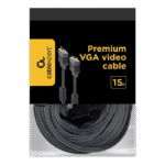 Cablu Video Cablexpert CC-PPVGA-15M-B, VGA D-Sub (M) - VGA D-Sub (M), 15m, Negru - Image 4