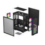 Carcasă PC Deepcool CC560 Mesh V2, Midi-Tower, Fără PSU, Negru - Image 7