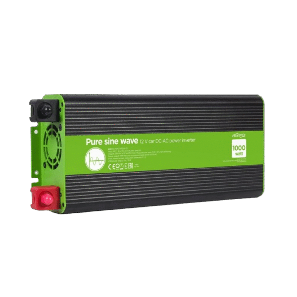 Inverter Energenie car power: Max.1000W, Input: 10-16 VDC (accumulator directly)