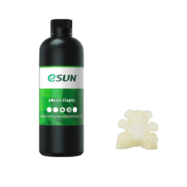Fotopolimer pentru imprimare 3D ESUN eResin-Elastic, 0.5 kg, Galben Transparent