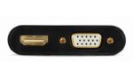 Adaptor Cablexpert A-HDMIM-HDMIFVGAF-01, HDMI (M) - HDMI (F) + VGA, 0.15 m, Negru - imagine 8