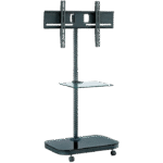 Suport TV Mobil Reflecta TV Stand 42P-Shelf, Negru