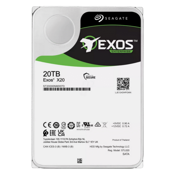Unitate HDD Seagate Exos X20, 3.5", 20 TB <ST20000NM007D-FR>