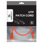 Patch cord Cablexpert PP6U-0.5M/R, Cat6 UTP, 0,5m, Roșu - imagine 2