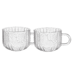 Set cupe Ardesto Iceberg AR2640GG, 400 ml, 2 bucs, Transparent