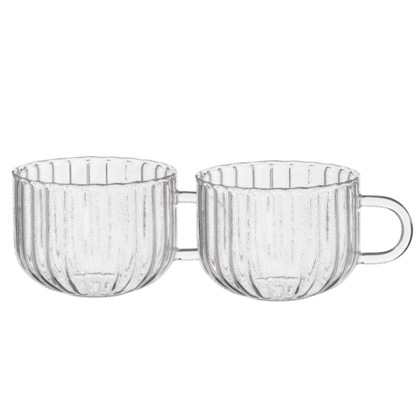 Set cupe Ardesto Iceberg AR2640GG, 400 ml, 2 bucs, Transparent